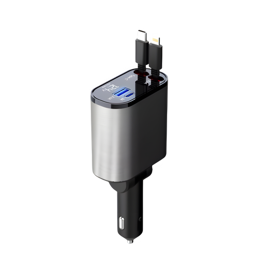 100W Retractable Car Charger